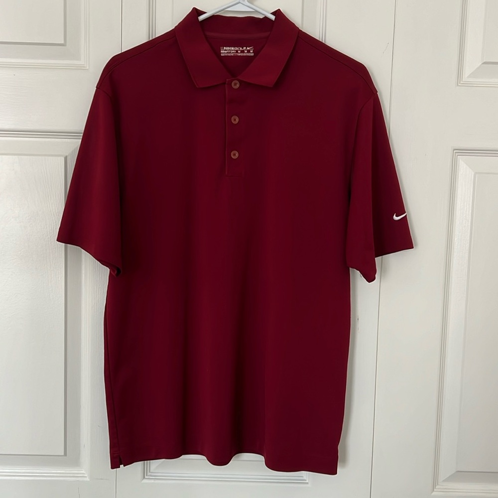 Maroon Red Nike Polo